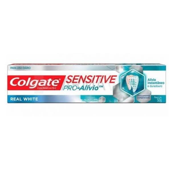 Colgate Crema Dental Sensitive Pro Alivio Real White 50gr
