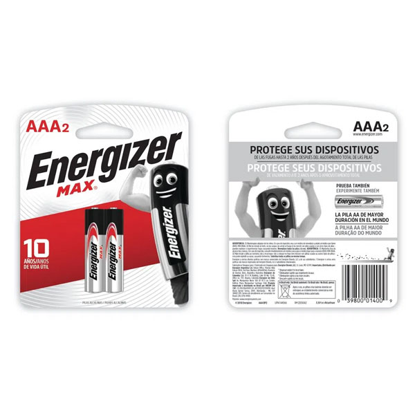 Energizer Pilas AAA2 x 2 Unidades