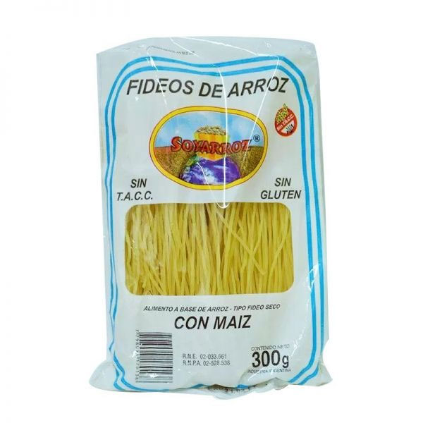 Soyarroz Fideos De Arroz Maiz 300gr