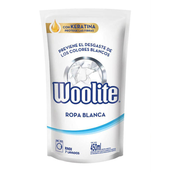 Woolite Liquido Para Lavar Ropa Blanca 450ml