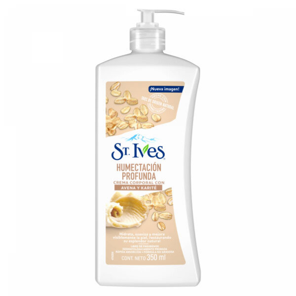 ST. Ives Crema Corporal Humectacion Profunda con Avena y Karite 350ml