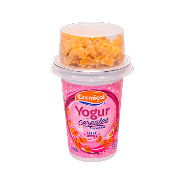 Cremigal Yogur Con Cereales Sabor Frutilla 153gr