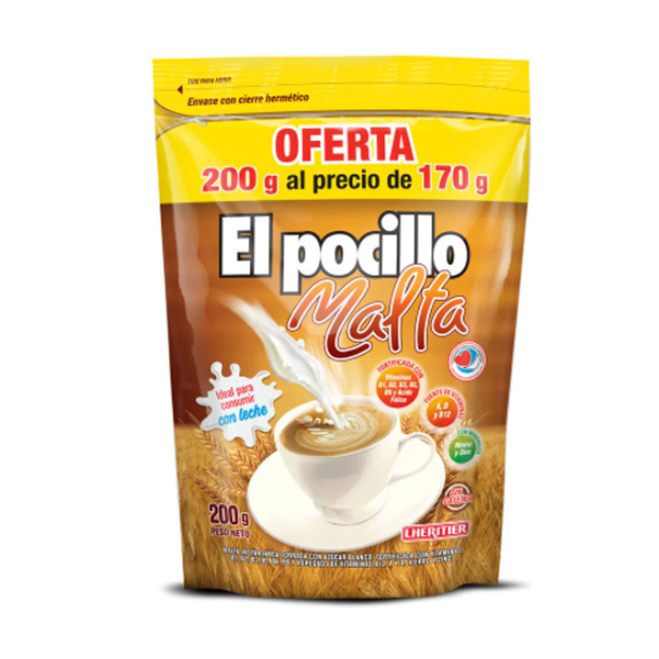 El Pocillo Malta Instantanea Pack Economico 200gr