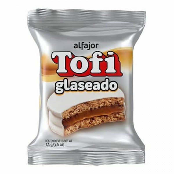 Tofi Alfajor De Dulce De Leche Glaseado 44gr