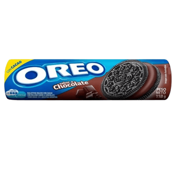 Oreo Galletas Dulces Con Cacao Rellenas Sabor Chocolate 118gr