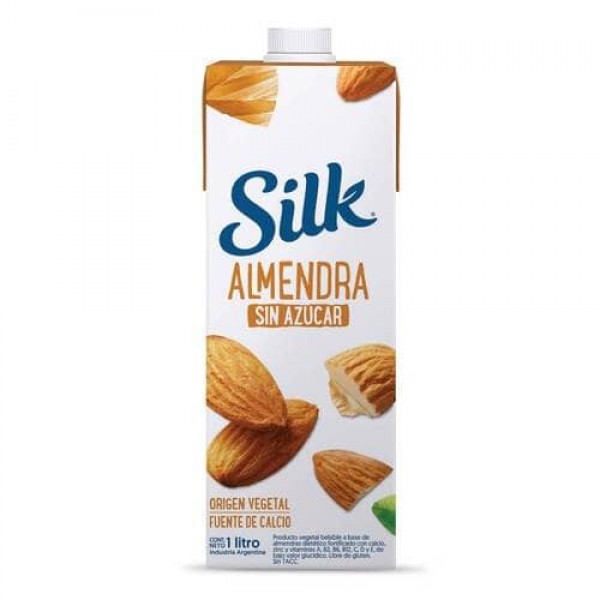 Silk Producto Vegetal Bebible A Base De Almendras Sin Azucar 1L