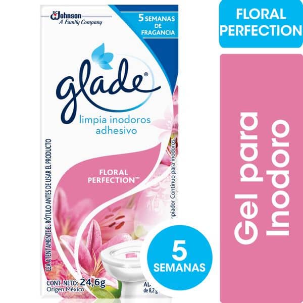 Glade Limpia Inodoros Adhesivo Floral Perfection 3 Adhesivos 24,6gr