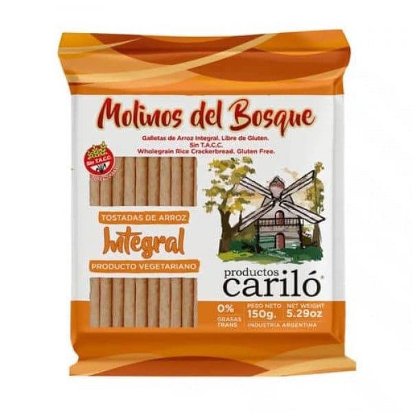 Molinos Del Bosque Tostadas De Arroz Integral 150gr