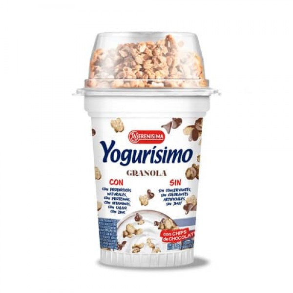 Yogurisimo Yogur Con Granola Y Chips De Chocolate  168gr