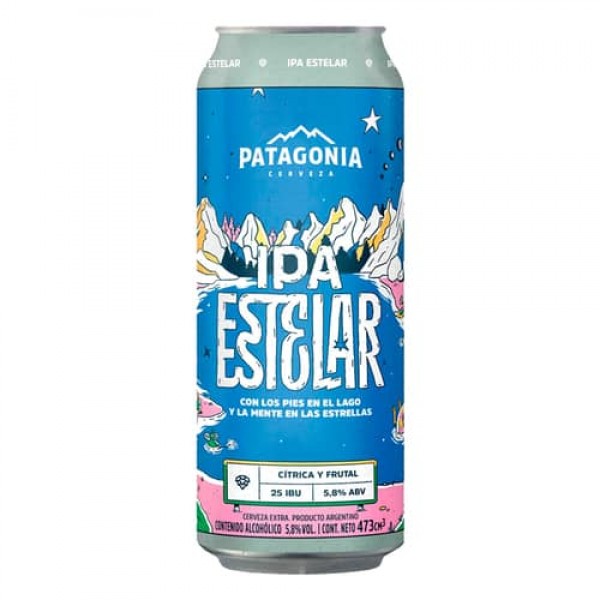 Patagonia Cerveza Ipa Estelar 473ml