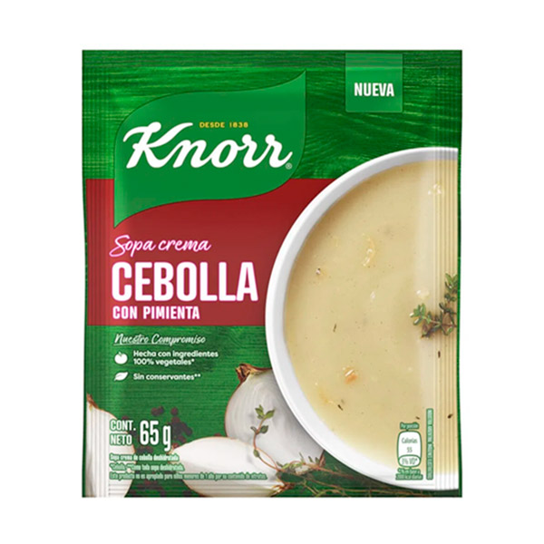 Knorr Sopa Crema Cebolla Con Pimienta 65gr