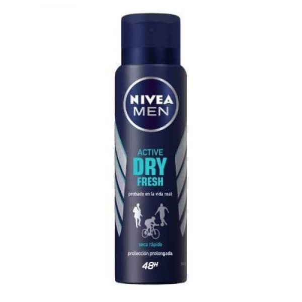 Nivea Men Antitranspirante Aerosol Active Dry Fresh 150ml