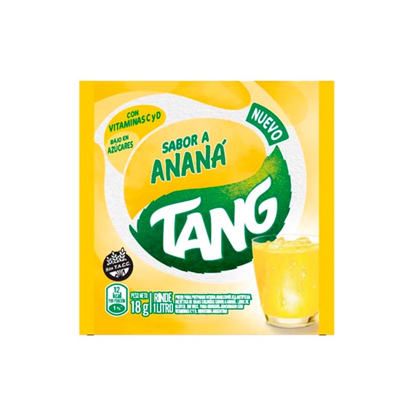 Tang Jugo En Polvo Sabor Anana Con Vitaminas C Y D 18gr