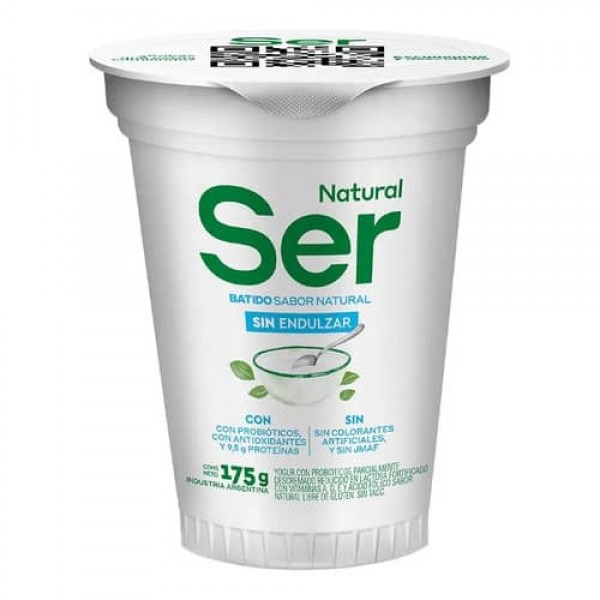 Ser Batido Sabor Natural Sin Endulzar 175gr