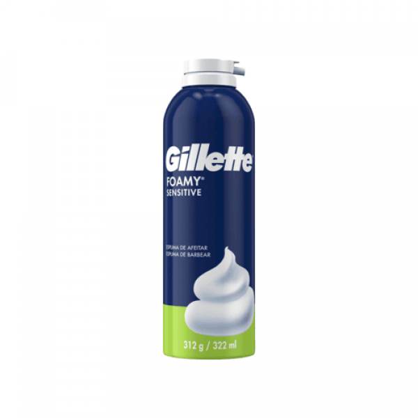 Gillette Foamy Sensitive Espuma De Afeitar 312gr
