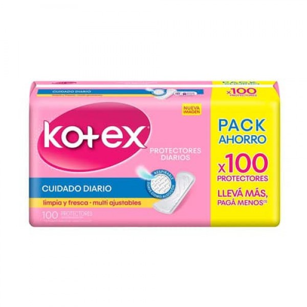 Kotex 100 Protectores Diarios