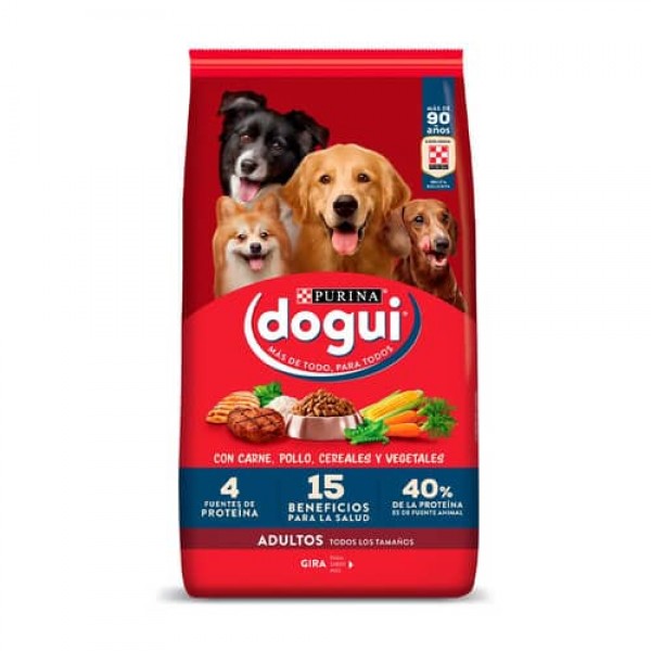Dogui Alimento Para Perros Cachorro Todo Los Tamaños Con Carne Pollo Cereales, Vegetales y Leche 15kg
