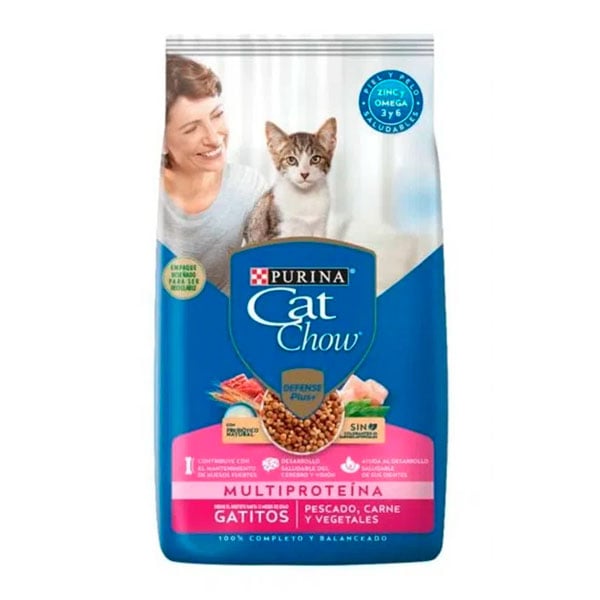 Cat Chow Alimento Para Gatitos Pescado Carne Y Vegetales 8kg