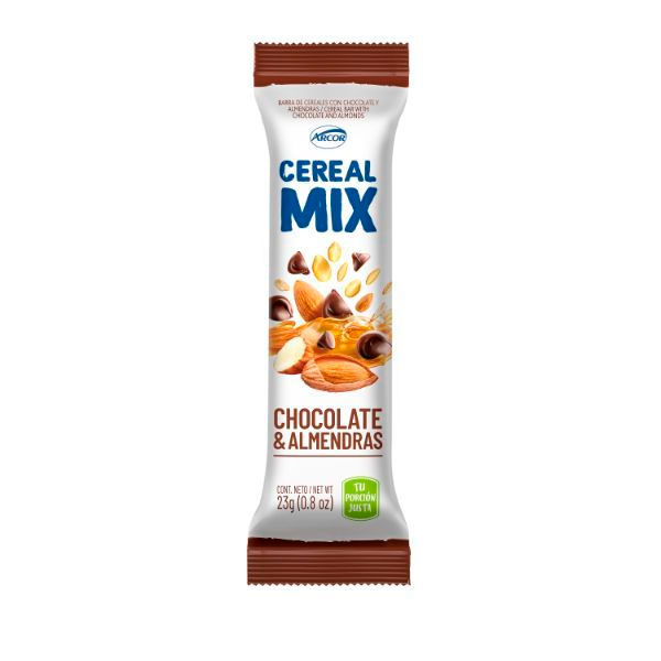 Cereal Mix Barra De Chocolate Y Almendras 23gr