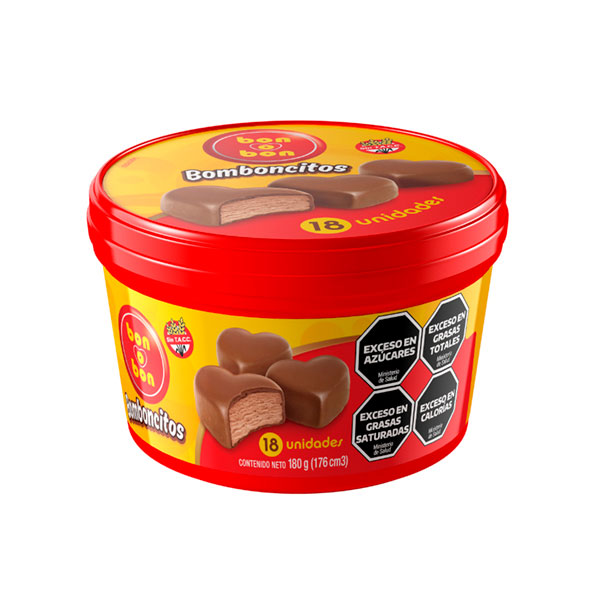 Bon o Bon Bomboncitos Helados Crema De Mani Cubierto Con Chocolate 180gr