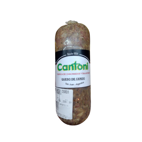 Cantoni Queso De Cerdo x Unidad (Peso Aprox 500gr)
