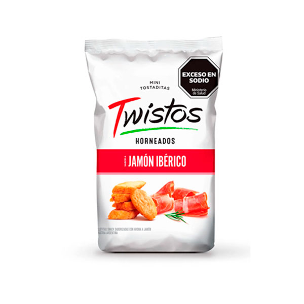 Twistos Mini Tostaditas Sabor A Jamon Iberico 40gr