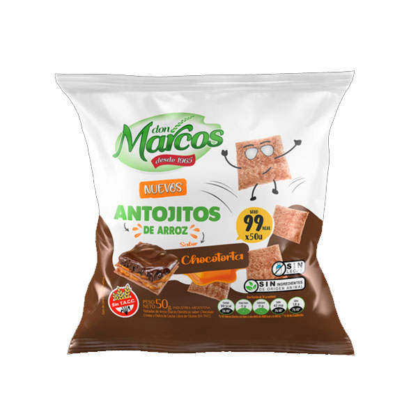 Don Marcos Antojitos De Arroz Sabor Chocotorta 50gr