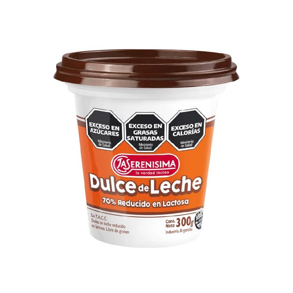 La Serenisima Dulce De Leche 70% Reducido En Lactosa 300gr