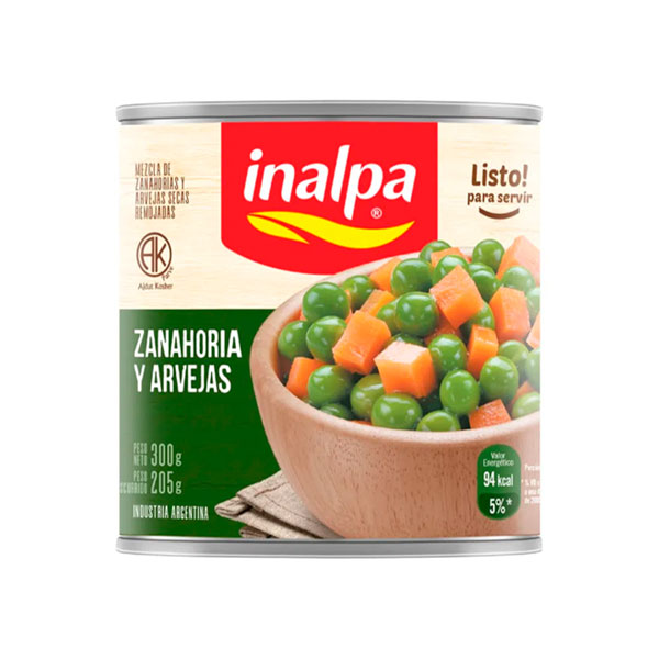 Inalpa Zanahoria Y Arvejas 300gr