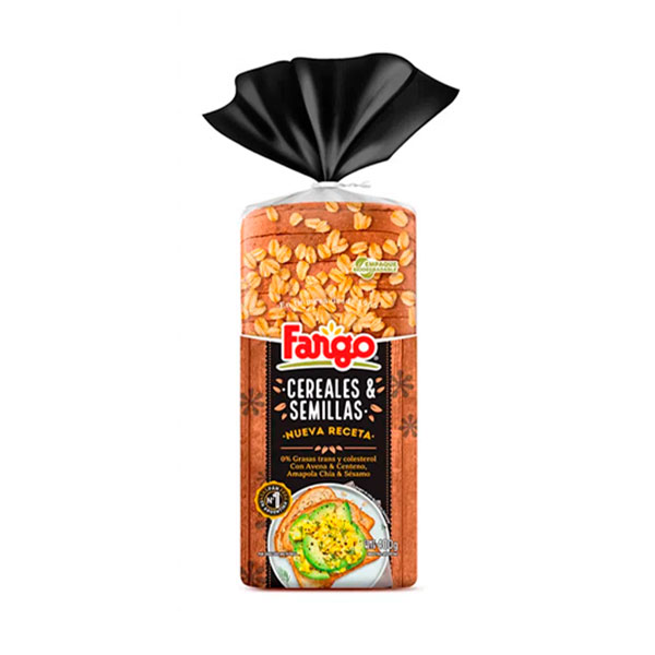 Fargo Pan Con Cereales Y Semillas Empaque Biodegradable 400gr