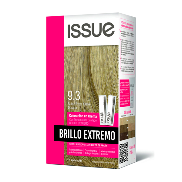 Issue Rubio Extra Claro Dorado Coloracion En Crema Brillo Extremo 9.3