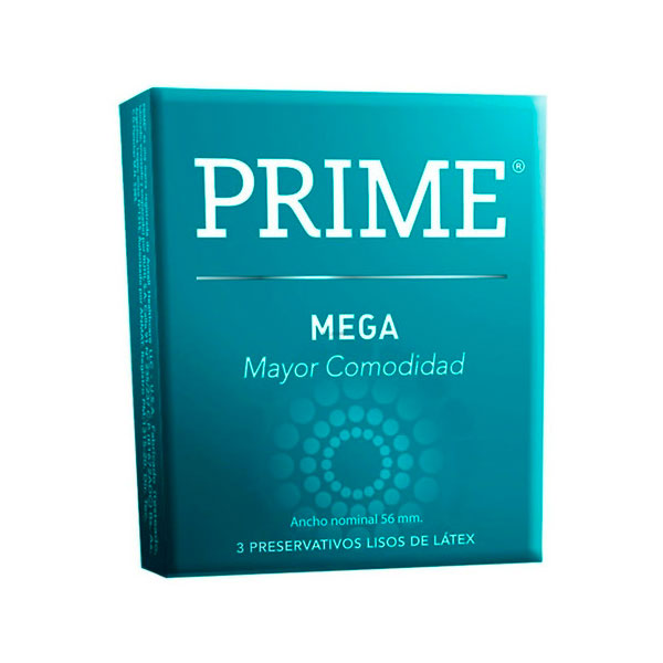 Prime 3 Preservativos Mega Mayor Comodidad