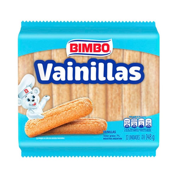 Bimbo Vainillas 12 Unidades 148gr