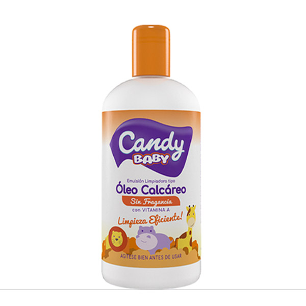 Candy Baby Emulsion Limpiadora Oleo Calcareo Sin Fragancia 500ml