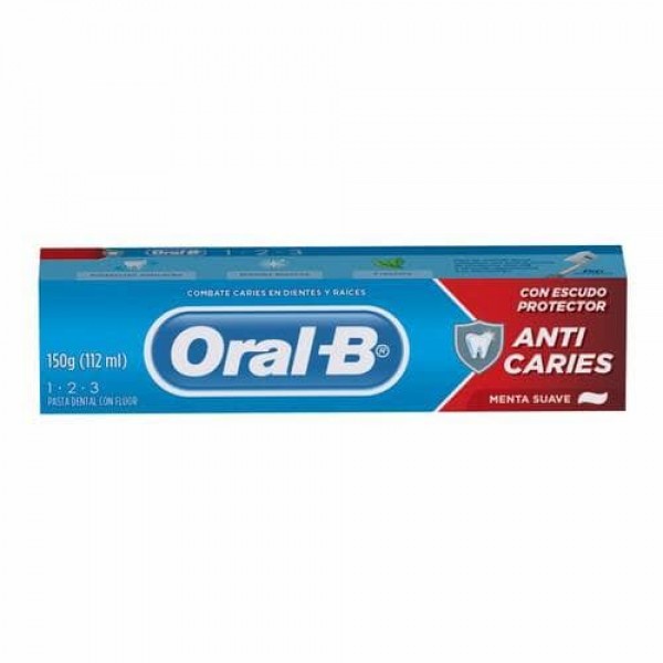 Oral-B Crema Dental Con Fluor Anti Caries 1.2.3 150gr