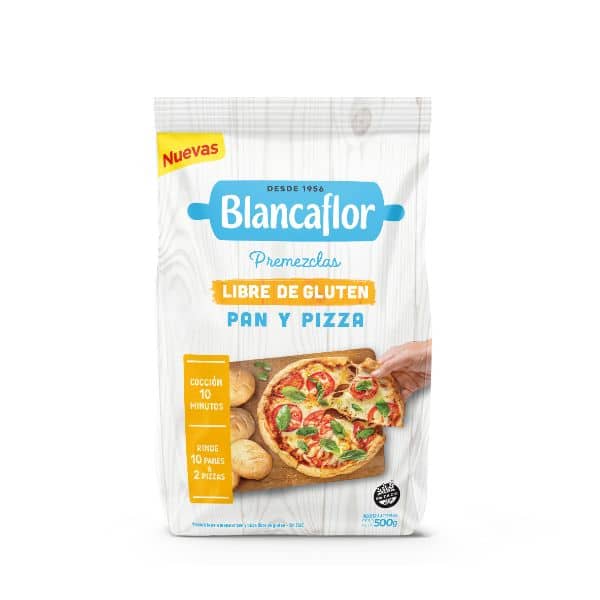 Blancaflor Premezcla Para Preparar Pan Y Pizza Libre De Gluten 500gr