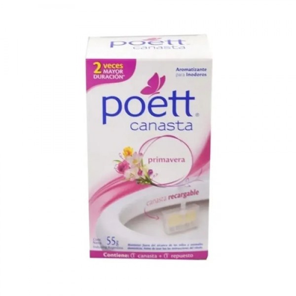 Poett Canasta Aromatizante Primavera Para Inodoros 55gr