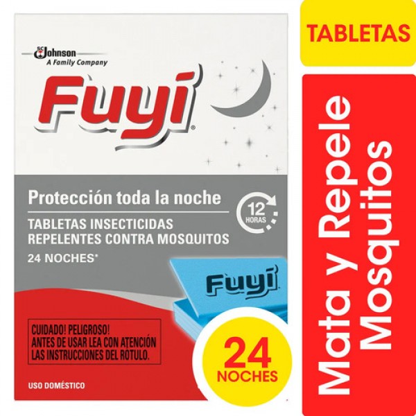 Fuyi Tabletas Insecticidas Contra Mosquitos 24 Unidades