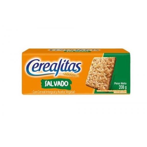 Cerealitas Galletitas Con Harina Integral Y Salvado 208gr