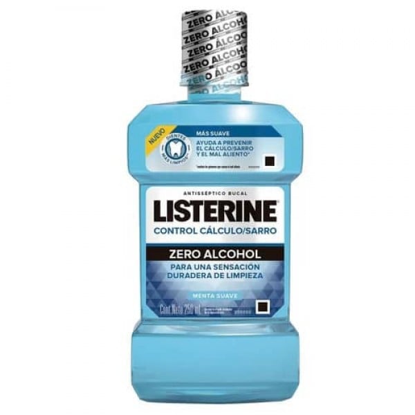 Listerine Enjuague Bucal Antisarro Menta Suave 250ml