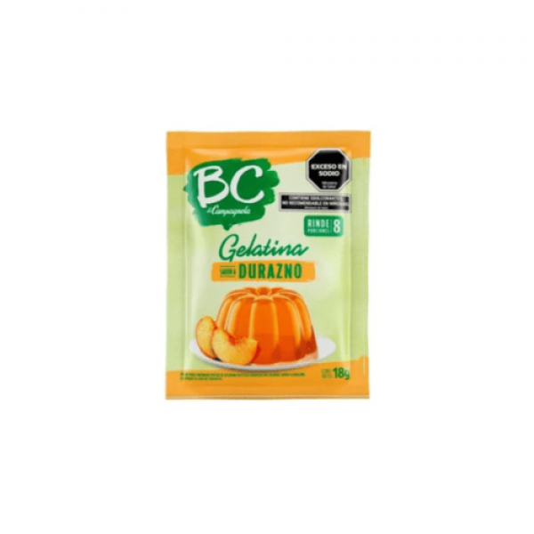 La Campagnola BC Gelatina Sabor A Durazno 18gr