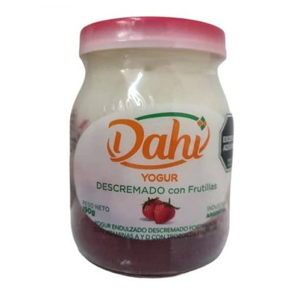 Dahi Yogur Descremado Con Frutillas 190gr