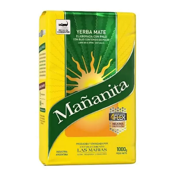 Mañanita Yerba Mate Con Palo 1000gr