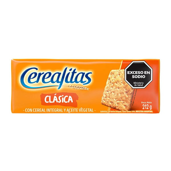 Cerealitas Galletas Clasica Con Cereal Integral Y Aceite Vegetal 212gr