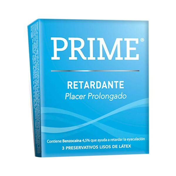 Prime Retardante Placer Prolongado 3 Preservativos