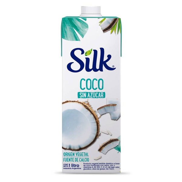 Silk Producto Vegetal Bebible Dietetico A Base De Coco 1L