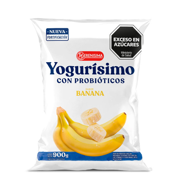 Yogurisimo Yogur Bebible Con Probioticos Sabor Banana 900gr