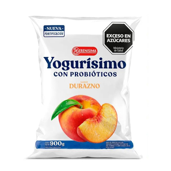 Yogurisimo Yogur Bebible Con Probioticos Sabor Durazno 900gr