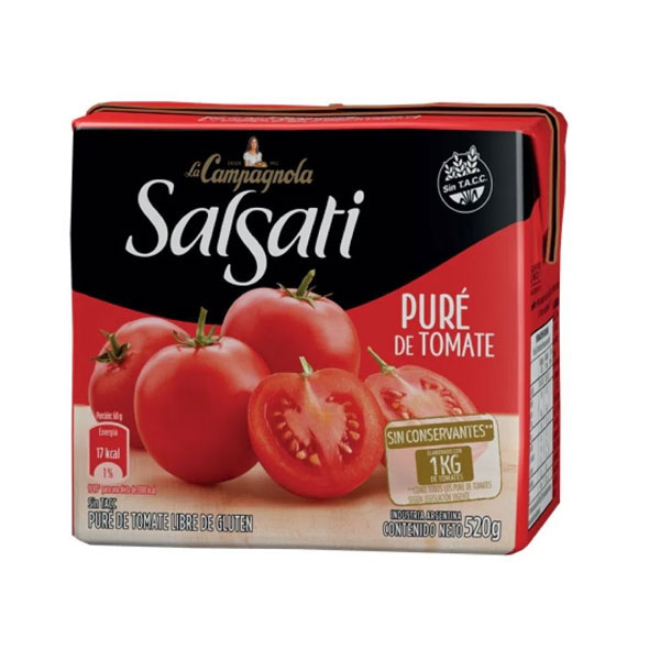 La Campagnola Salsati Pure De Tomate 520gr