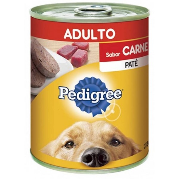 Pedigree Alimento Para Perros En Lata Adulto Sabor Carne Pate 340gr